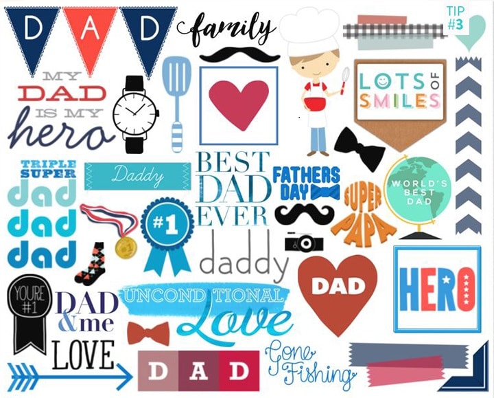 Add fun embellishments to Dad's Father's Day gift