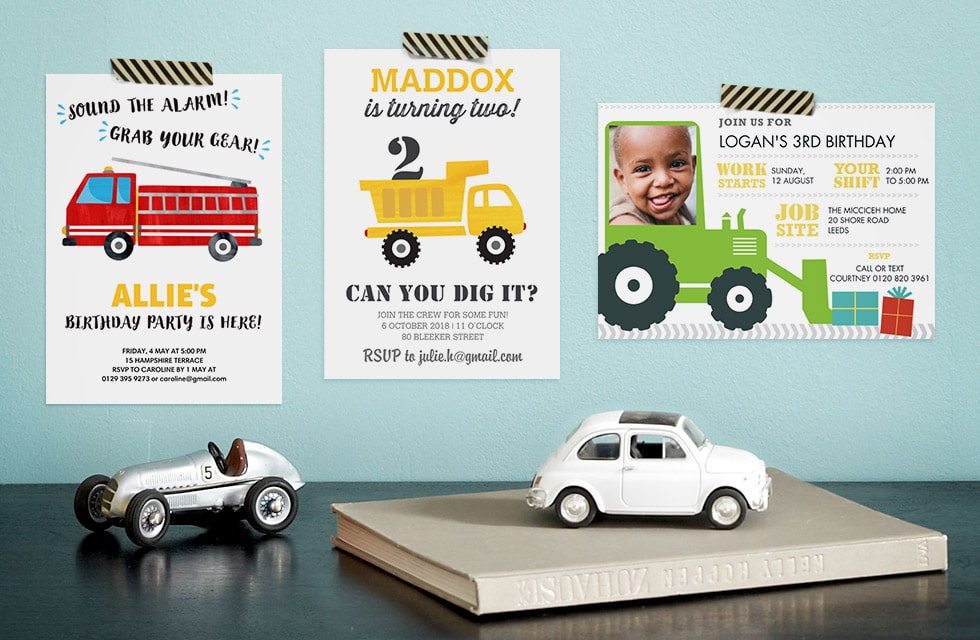 Fun Personalised Party Invitations for Kids