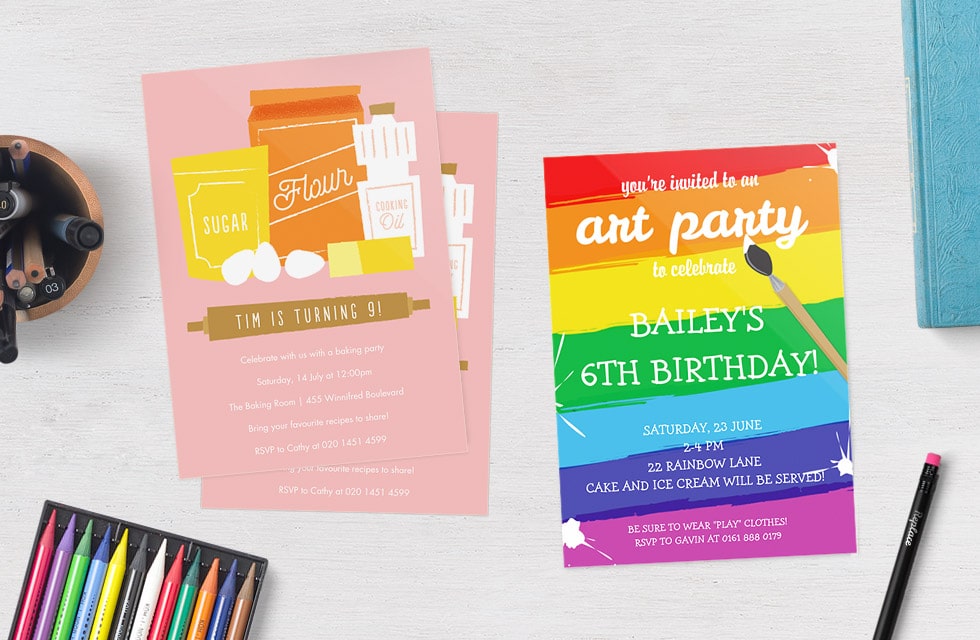 Fun Personalised Party Invitations for Kids