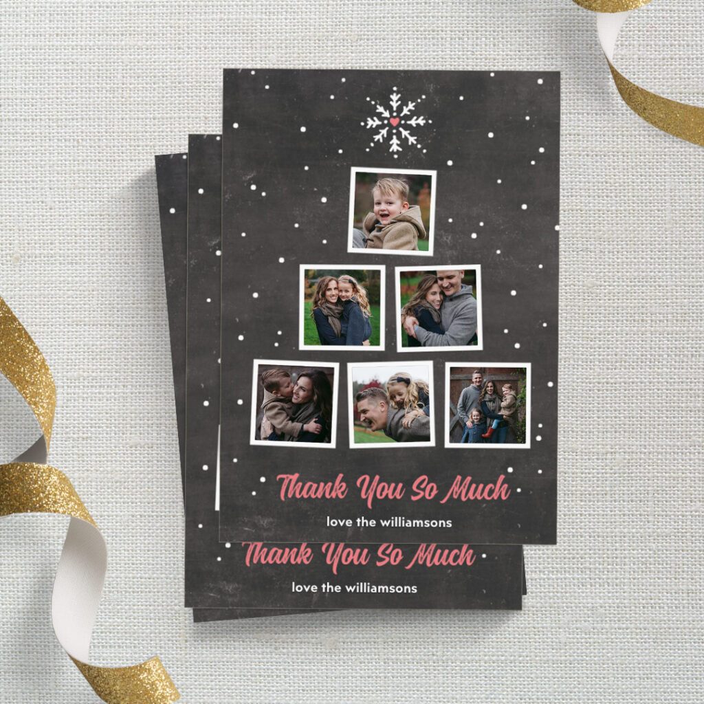 Sign off Christmas with Personalized Thank You Cards