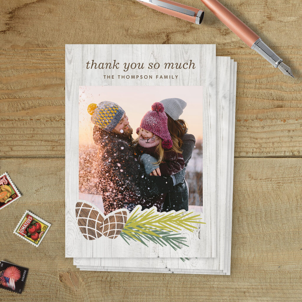 Sign off 2018 with Personalised Thank You Cards