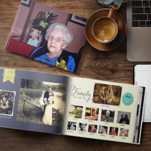Create magic with family history photo books