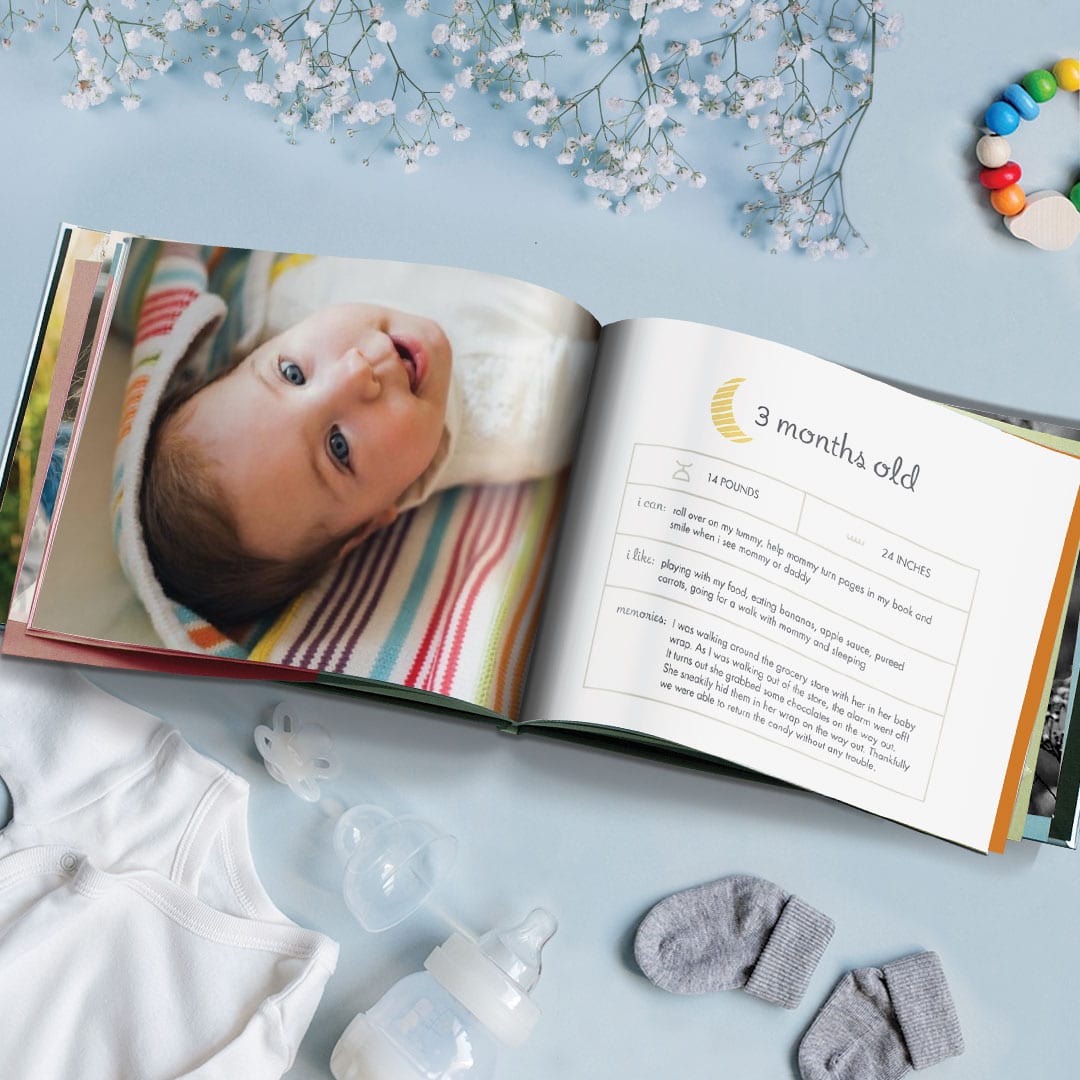 Create a year book of of all your baby's firsts