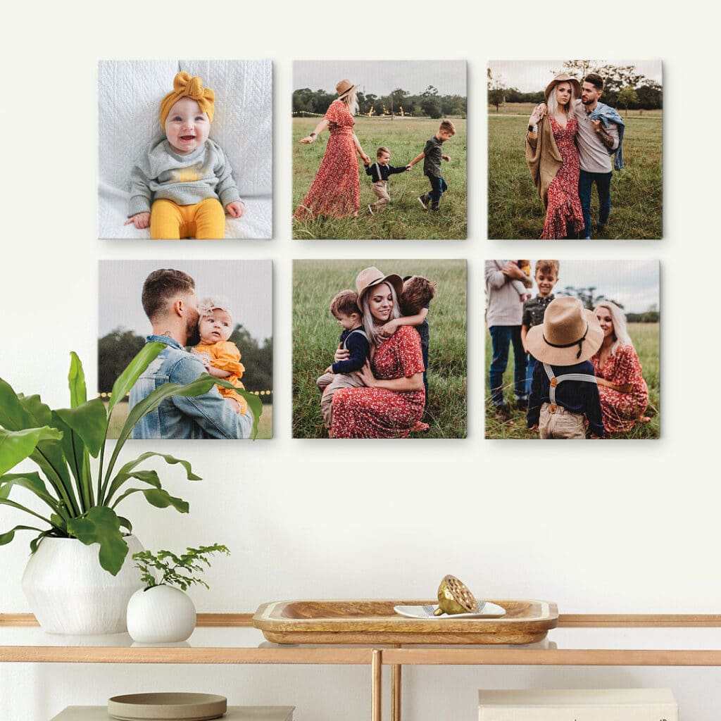 Create custom canvas sets to wall worthy displays