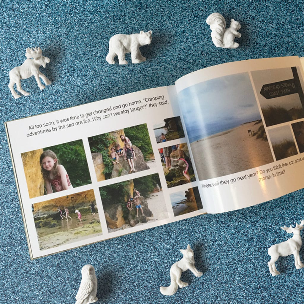 Helping them to read – create a photo story book all about them.