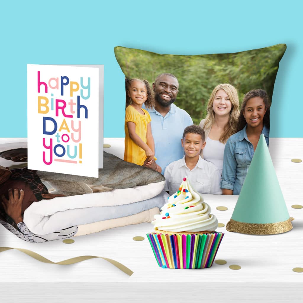 Birthday are more fun when you create personalised photo gifts and cards.