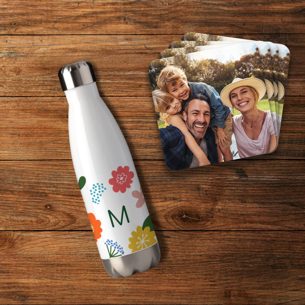 Photo coasters bring a smile to the occasion