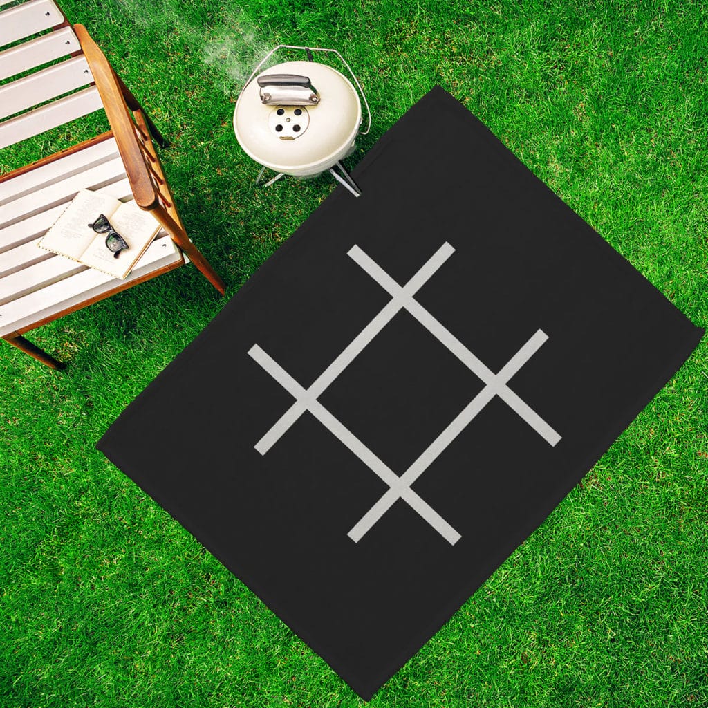 Customize blankets to make fun outdoor games mats