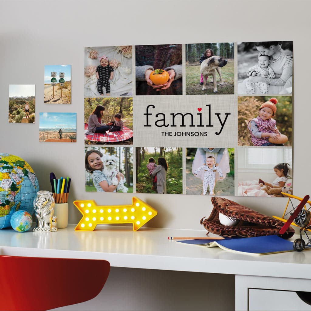 When you have too many photos to choose from. Create large or small format collage photo prints