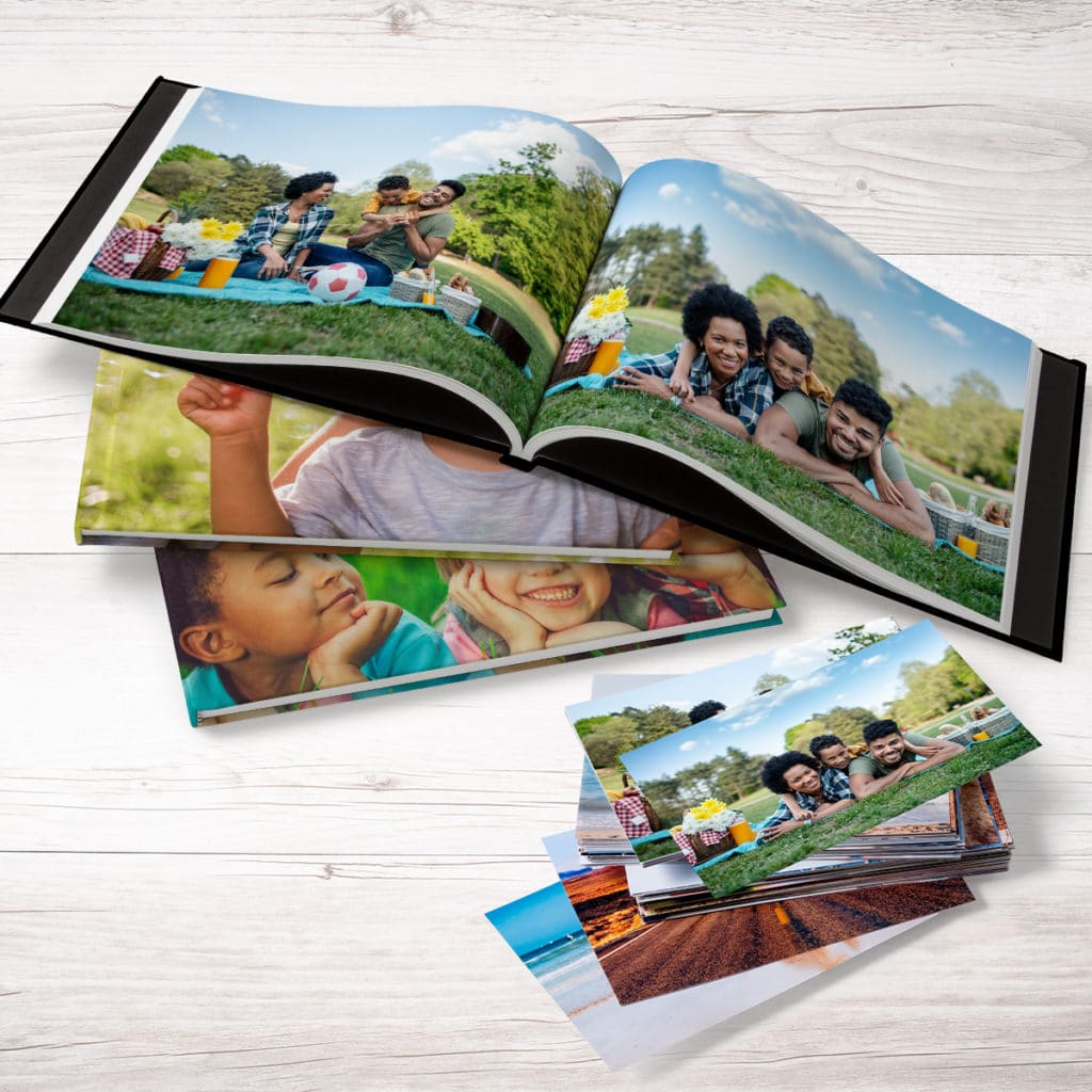 Create custom photo books using all your summer photo prints