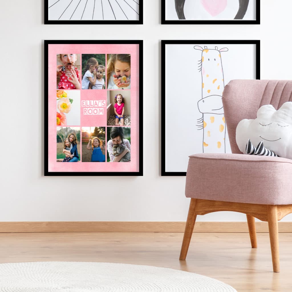 Create instant wall art with photo collage prints