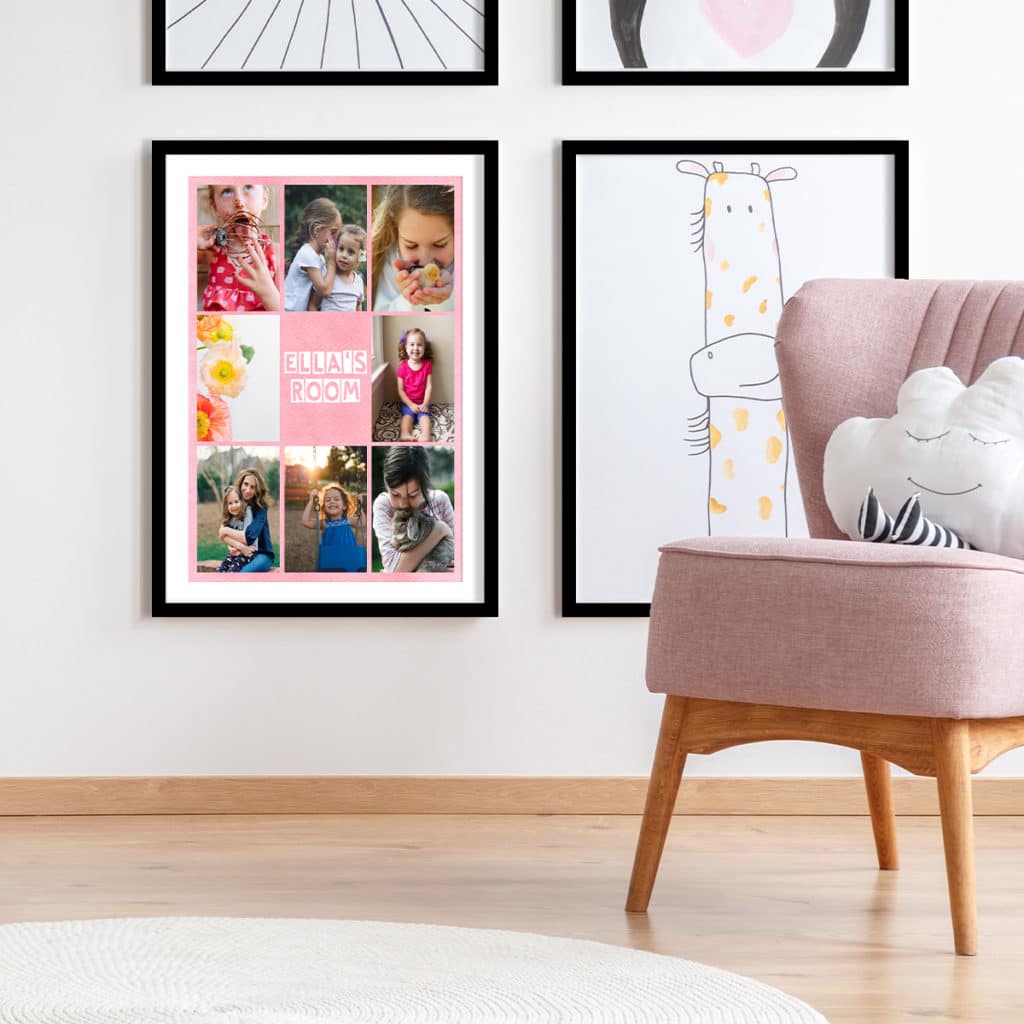 Create instant wall art with collage photo prints