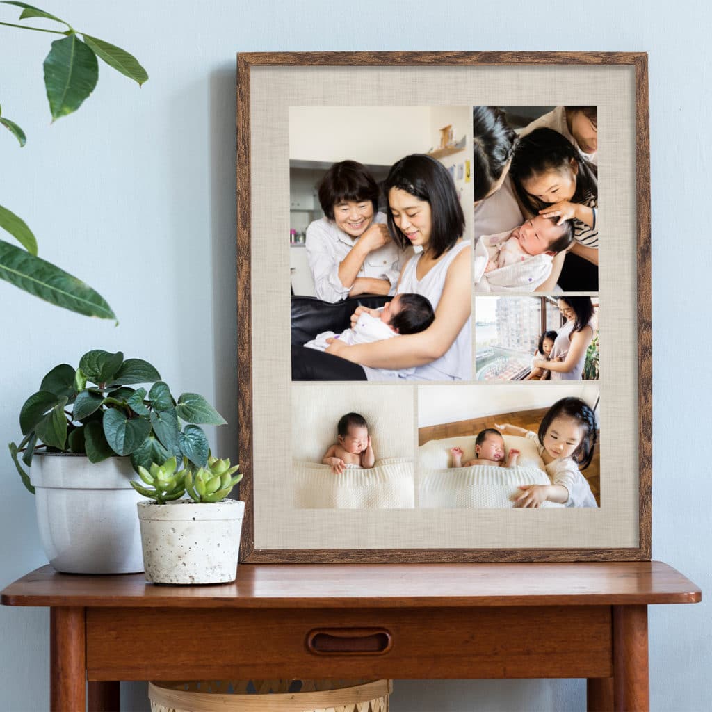 Create framed collage prints within minutes