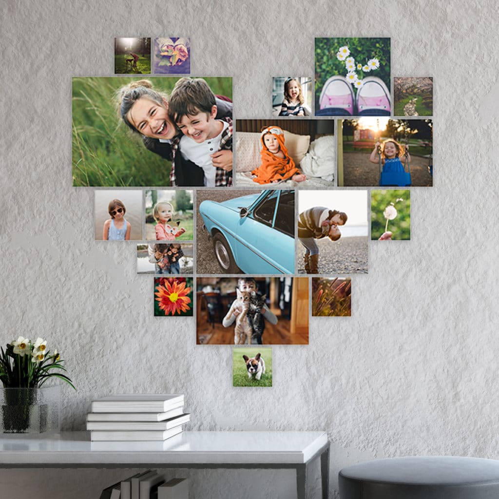 Make your own collage print design. Get 50 free prints a month with the Snapfish app