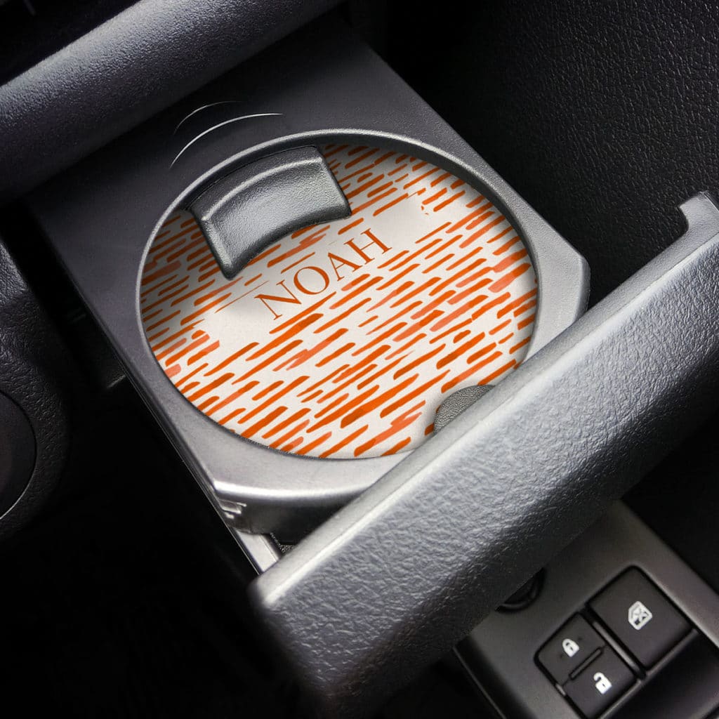 Custom Car Coasters to protect your car from drink spillages