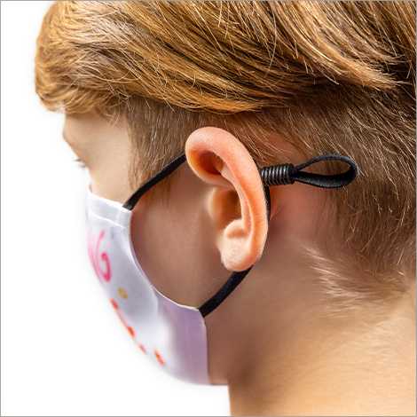 Tighten your face behind the ears for a snug fit