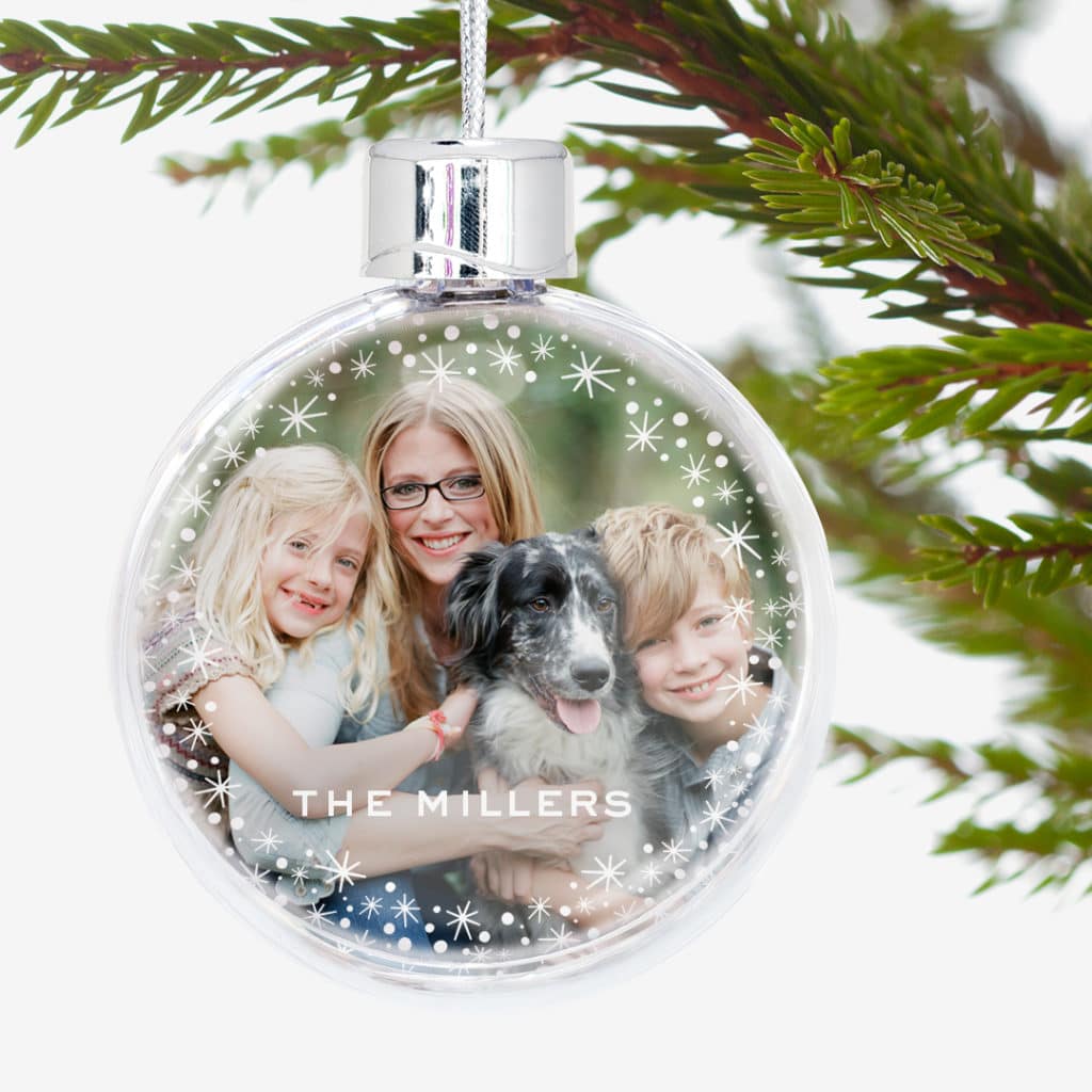 make Christmas baubles with digital photos