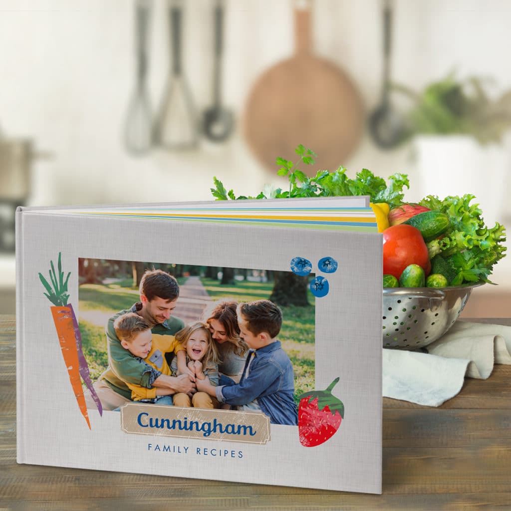 Create a photo book of all your favorite family recipes