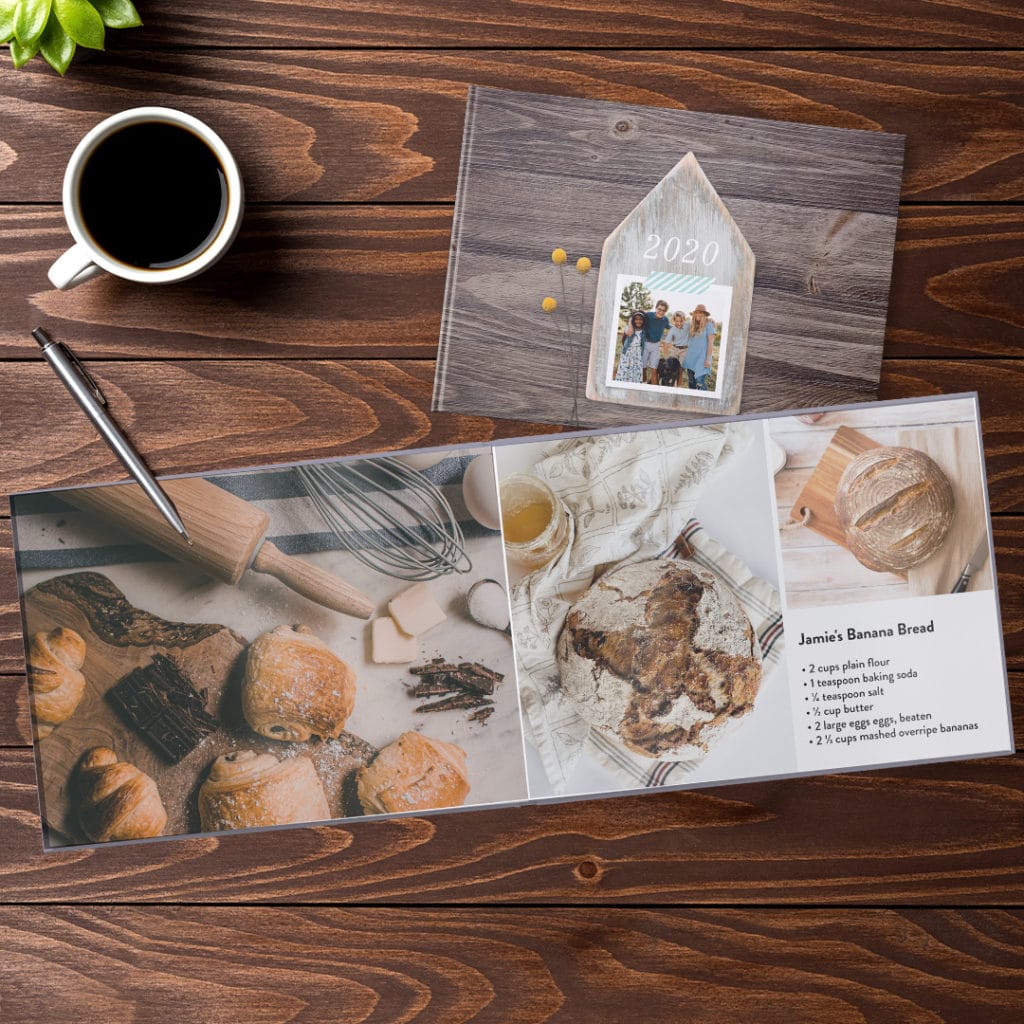 Bake memories of home with your personalised photo cook book.