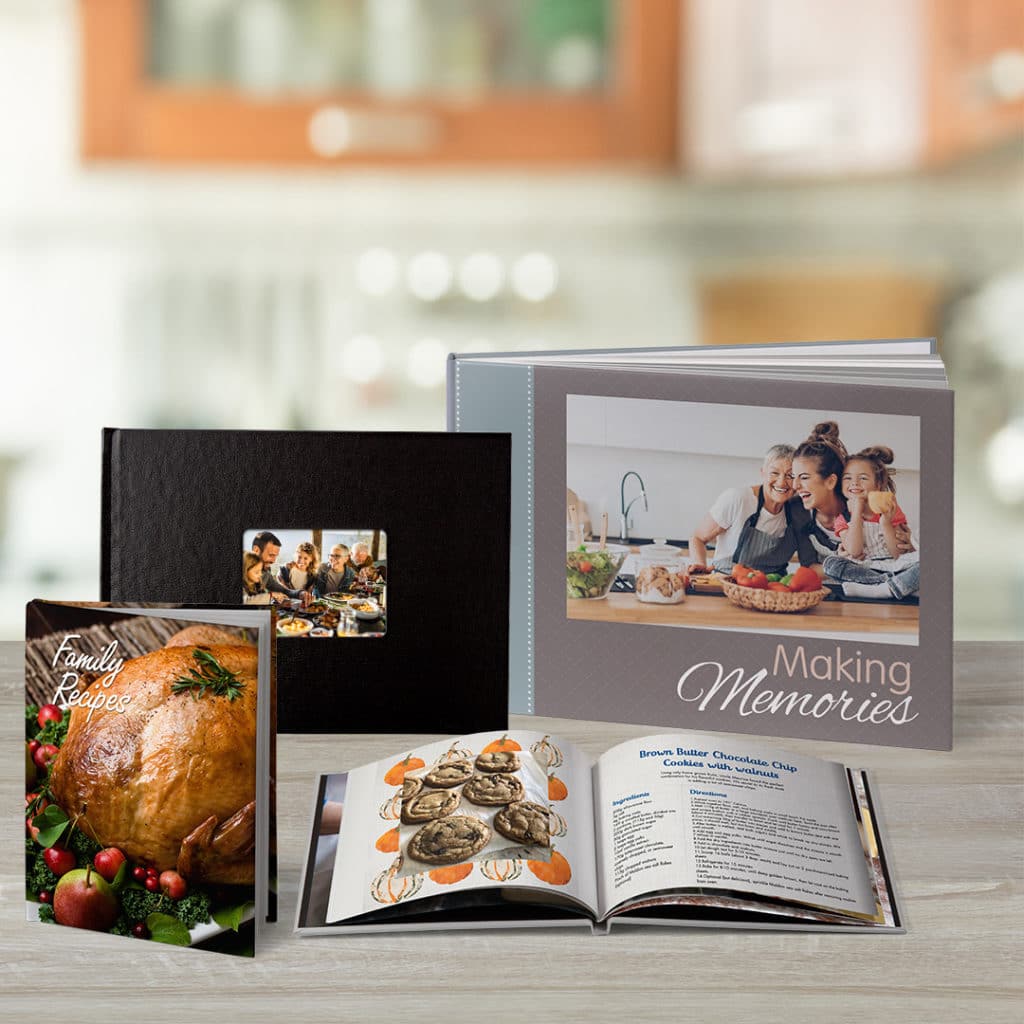 Create family recipe photo books for all the friends and family