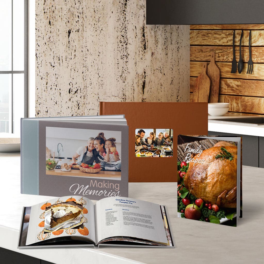 Create family recipe photo books for all the friends and family