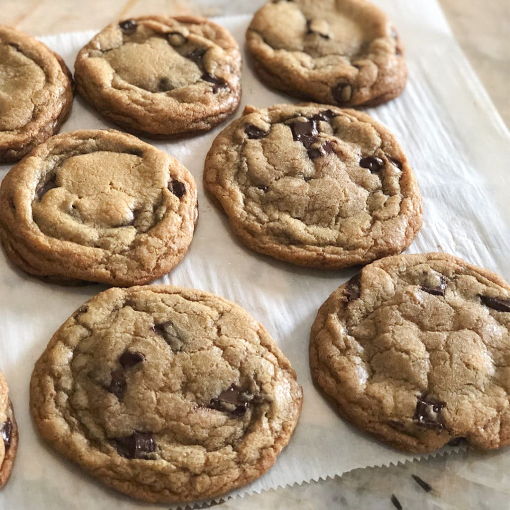 Recipe for Brown Butter Chocolate Chip Cookies with Walnuts