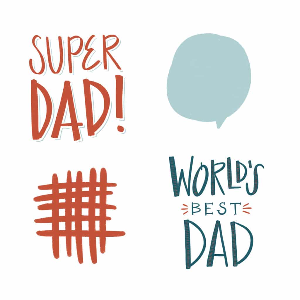 Add fun embellishments for Dad gifts