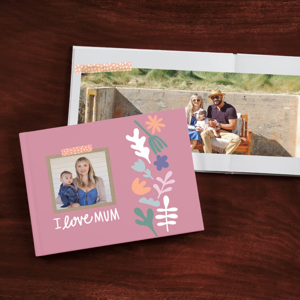 New photo gift designs for Mum + Dad. Creative photo book styles.