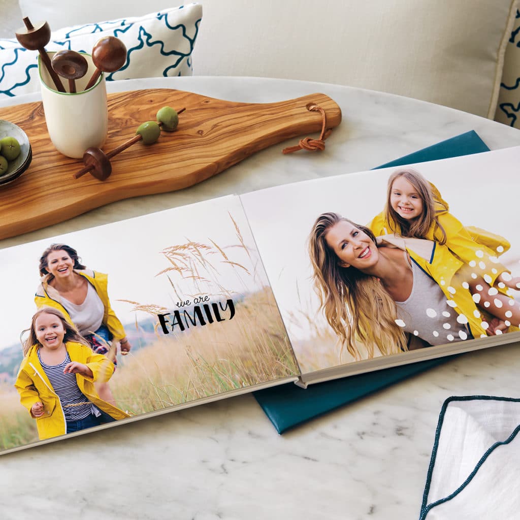 Create photo books in minutes with pre-made design templates.