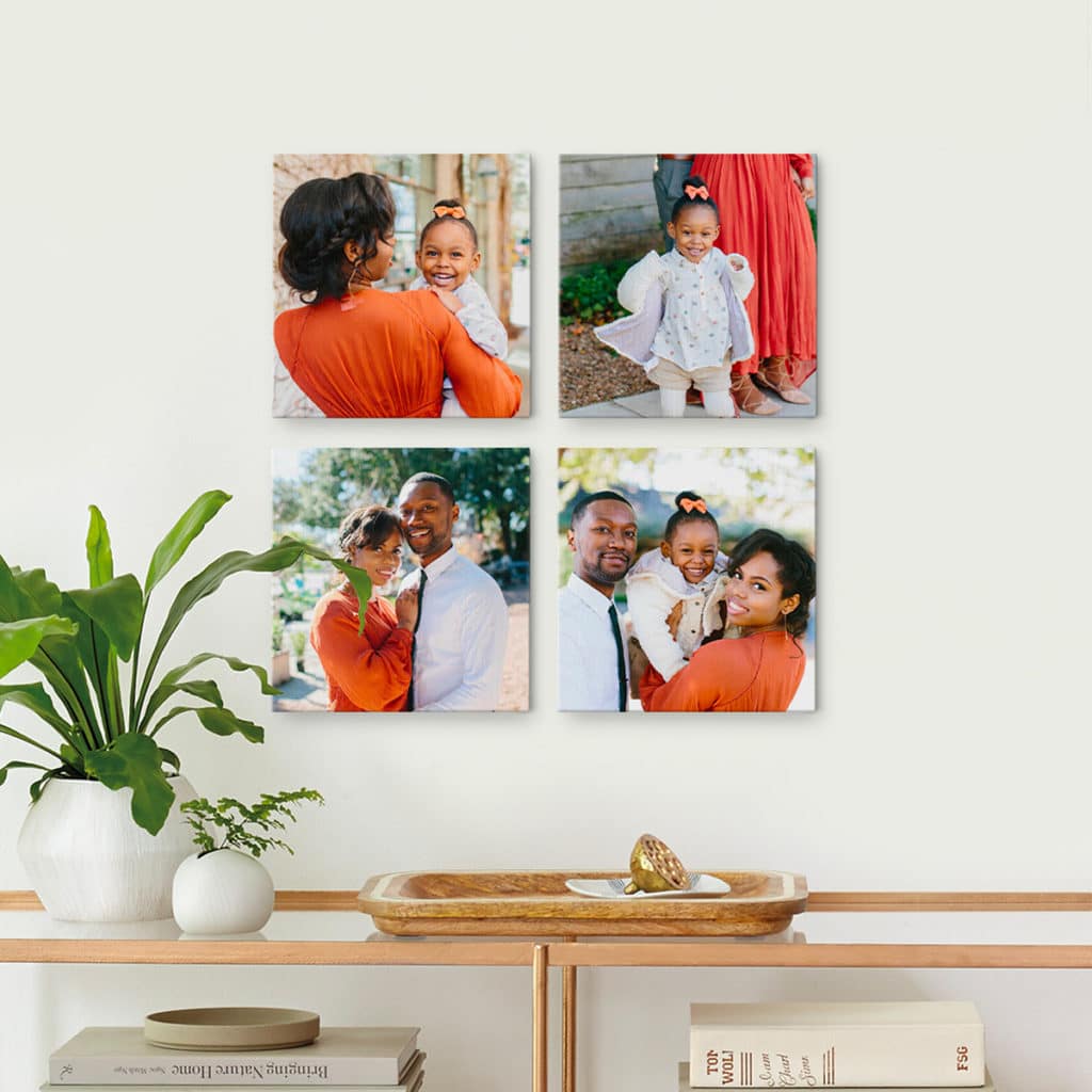 mix and match photos prints on your wall