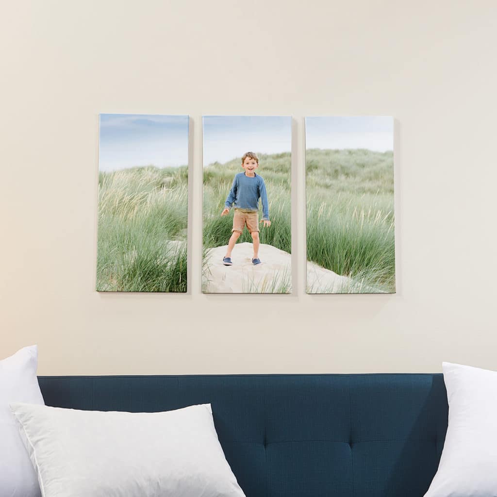 split favourite images across multiple canvas prints for added wow