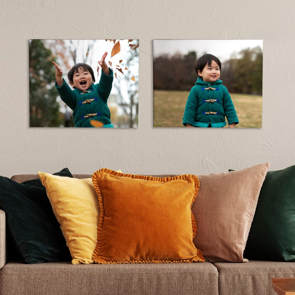 Photo Tiles make big impact on your walls and can be readily removed and swapped out