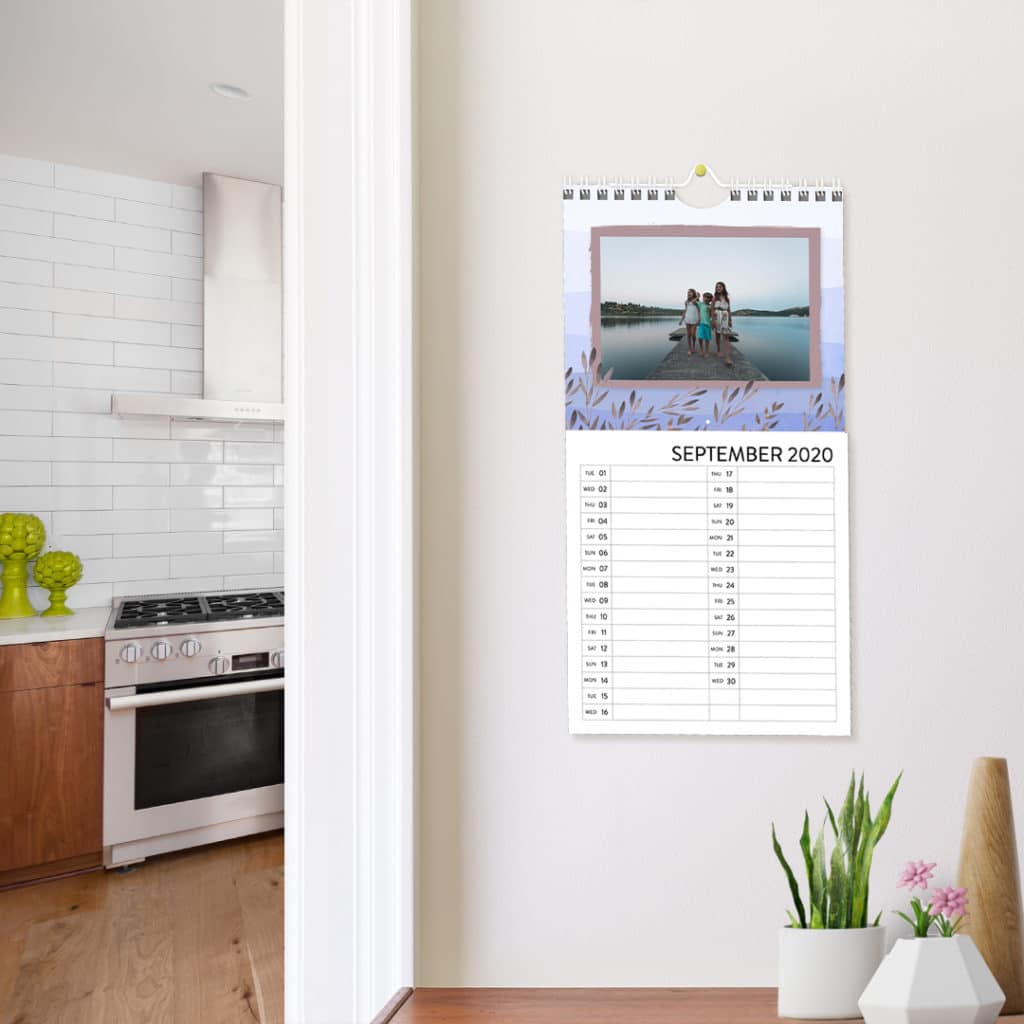 Create eye catching kitchen calendars to keep track of key events
