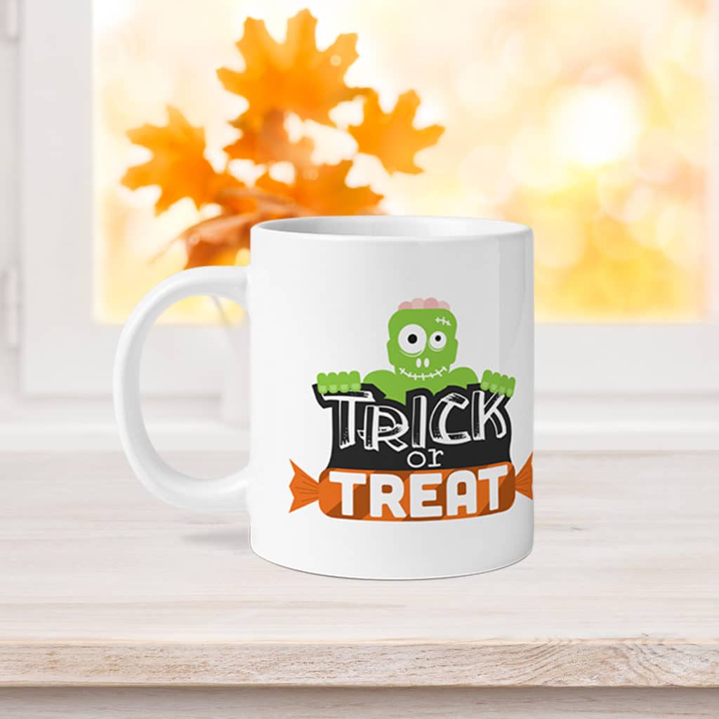 Create custom Halloween mugs with fun embellishments