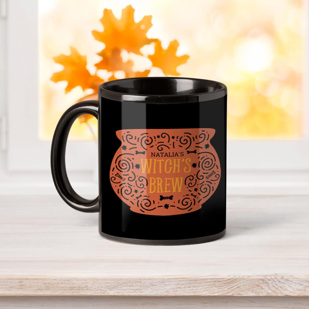 Create custom Halloween mugs with fun embellishments