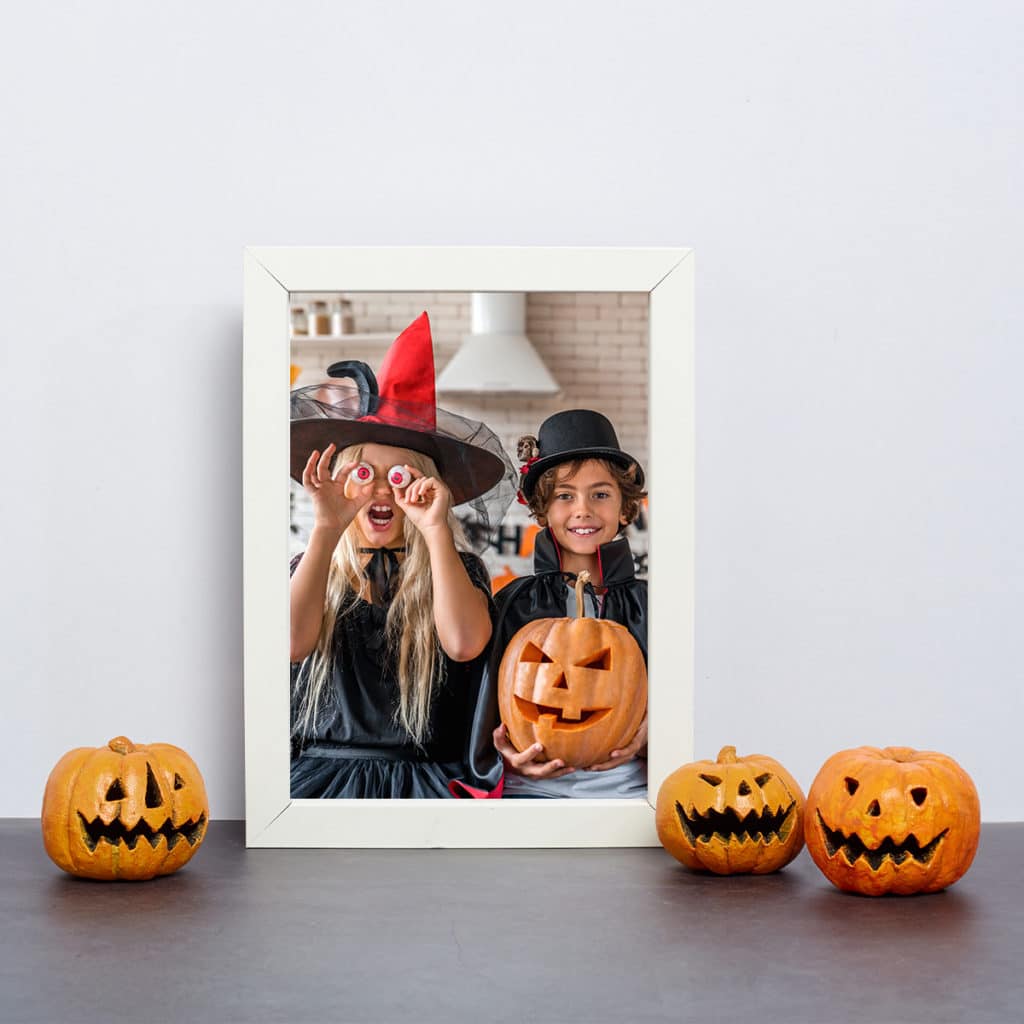 Frame photo prints of your Halloween creations