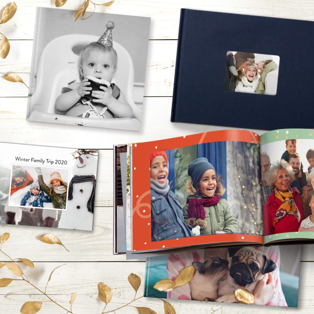 range of different sized photo books