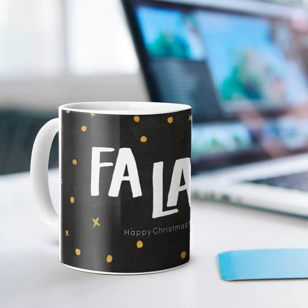 Create personalised photo mugs for Christmas