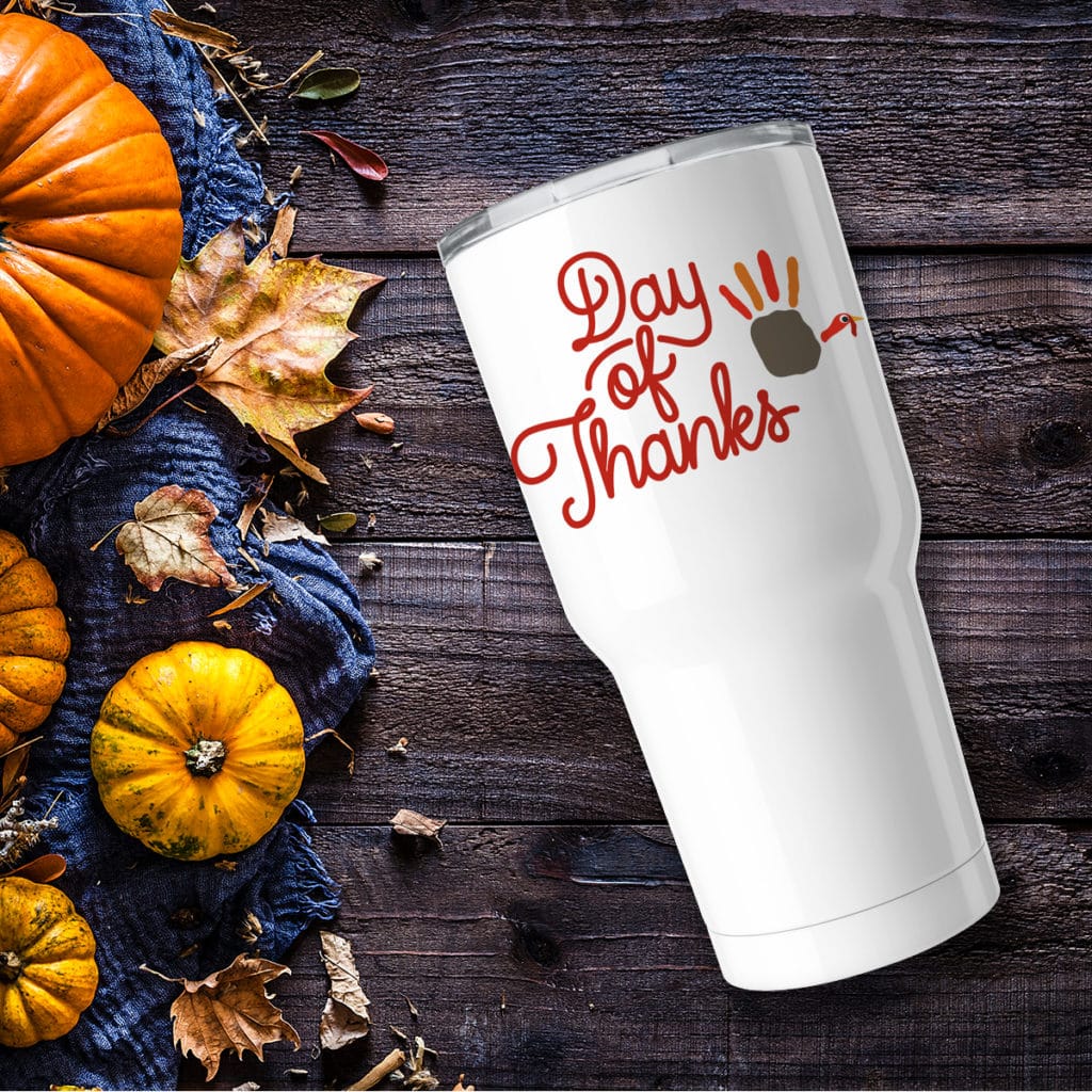 Say thanks every day for the hot coffee with custom insulated travel mugs