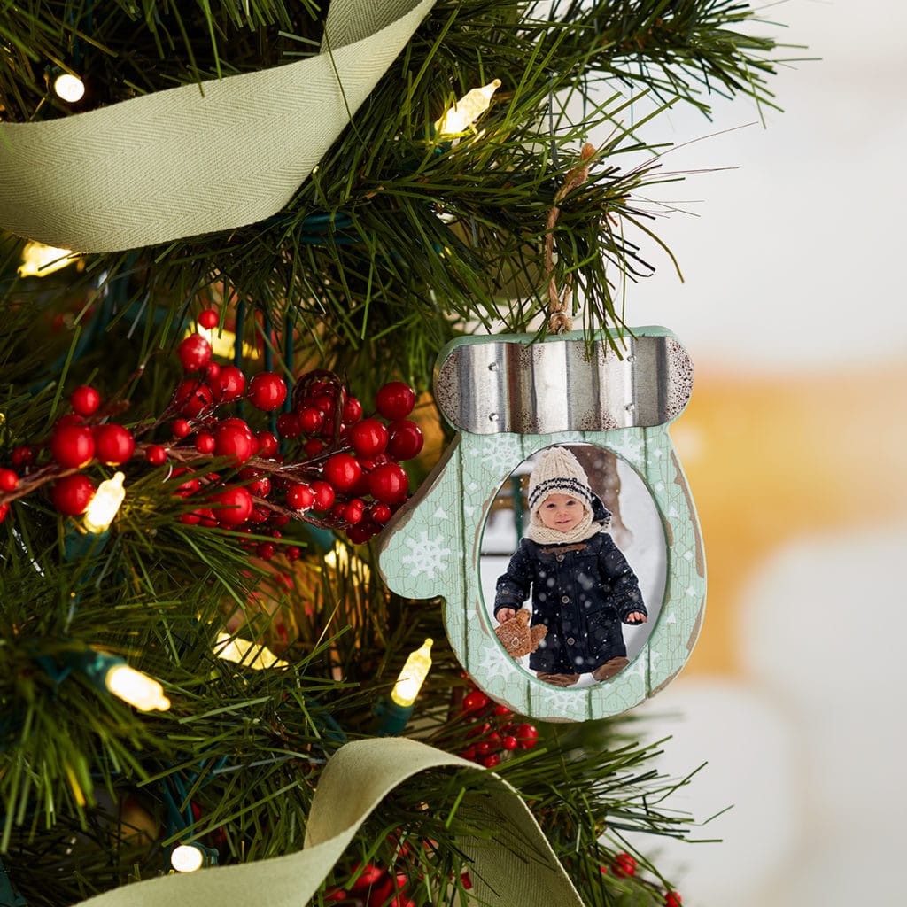 New Mitten Tree Decoration customized with photos