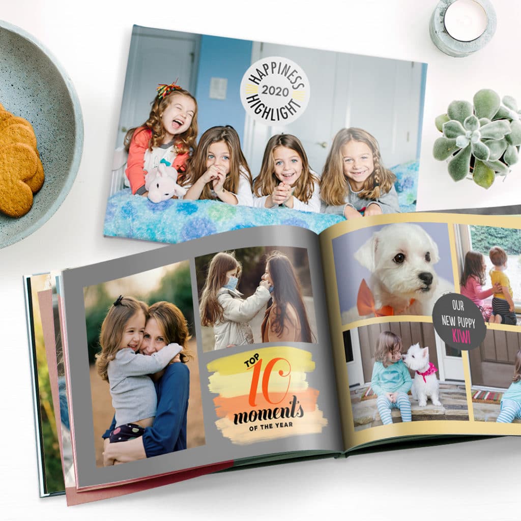 Create a 2020 photo record with a custom photo book