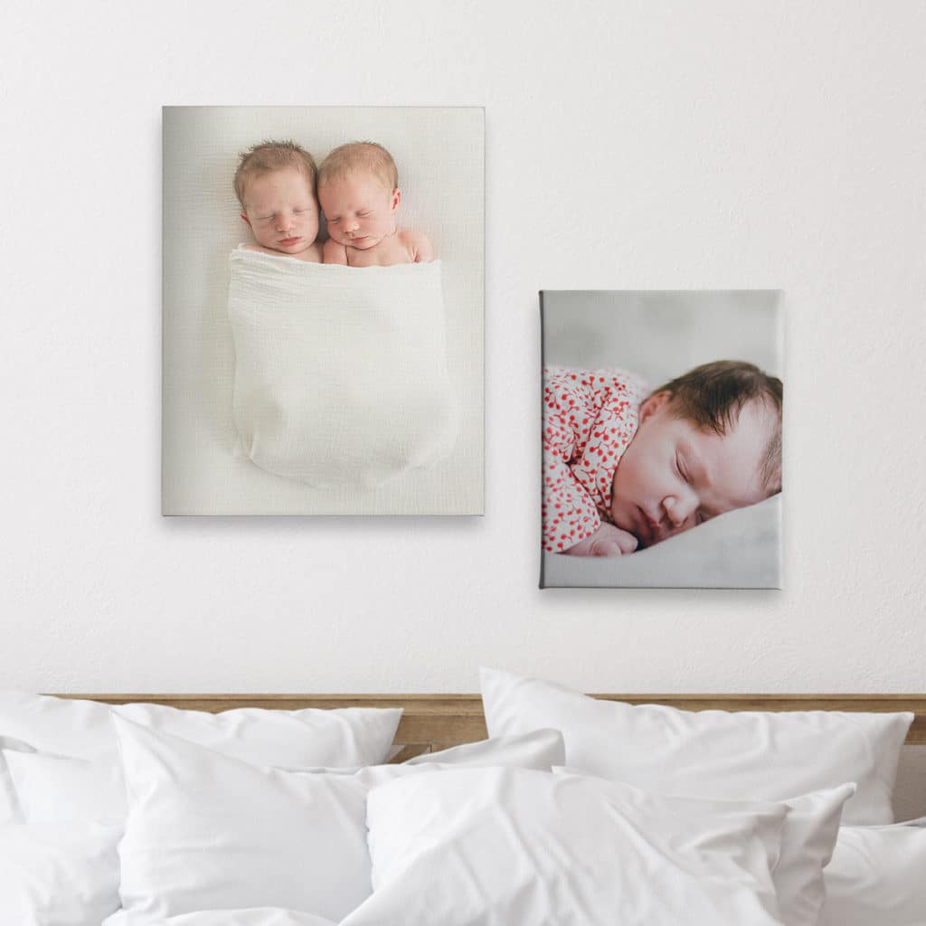 Create a gallery wall of your baby pictures.
