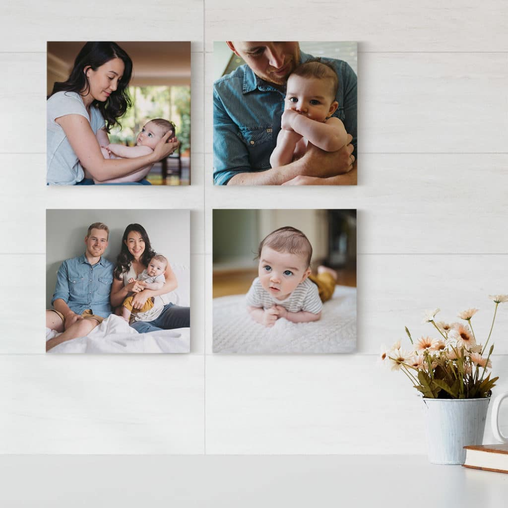 Create single photo tiles or make a group for more wall-impact