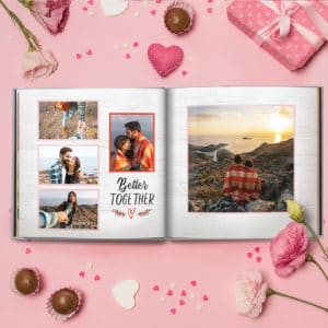 Create a beautiful love story with Snapfish photo albums
