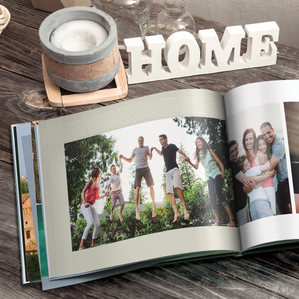 best year ever design on open photo book