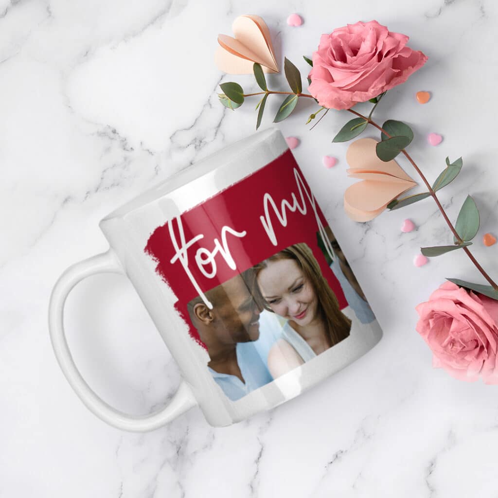 For my love brush white mug