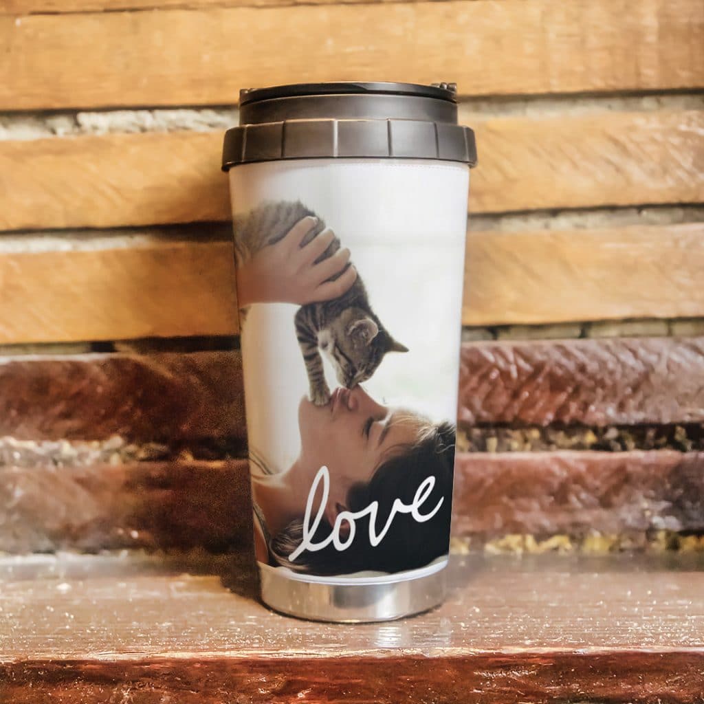 Love pets travel mug design