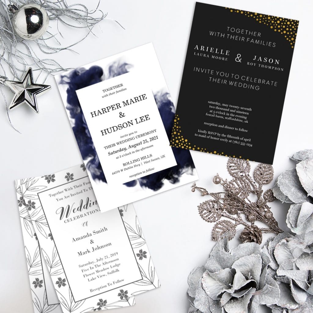  winter wedding invites