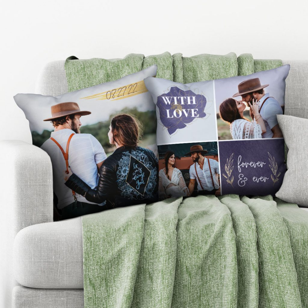 Customise scatter cushions with photos