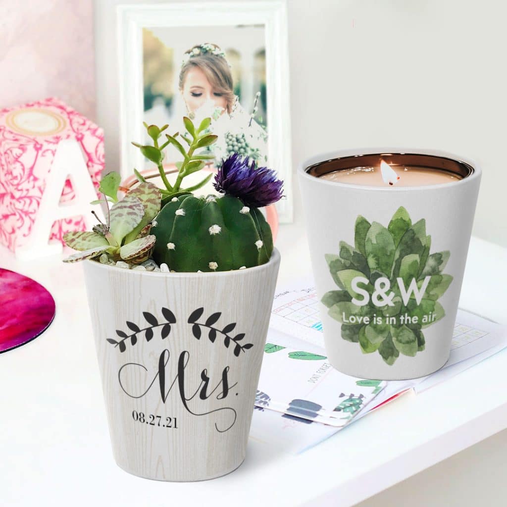 personalise plant photos with printed photos